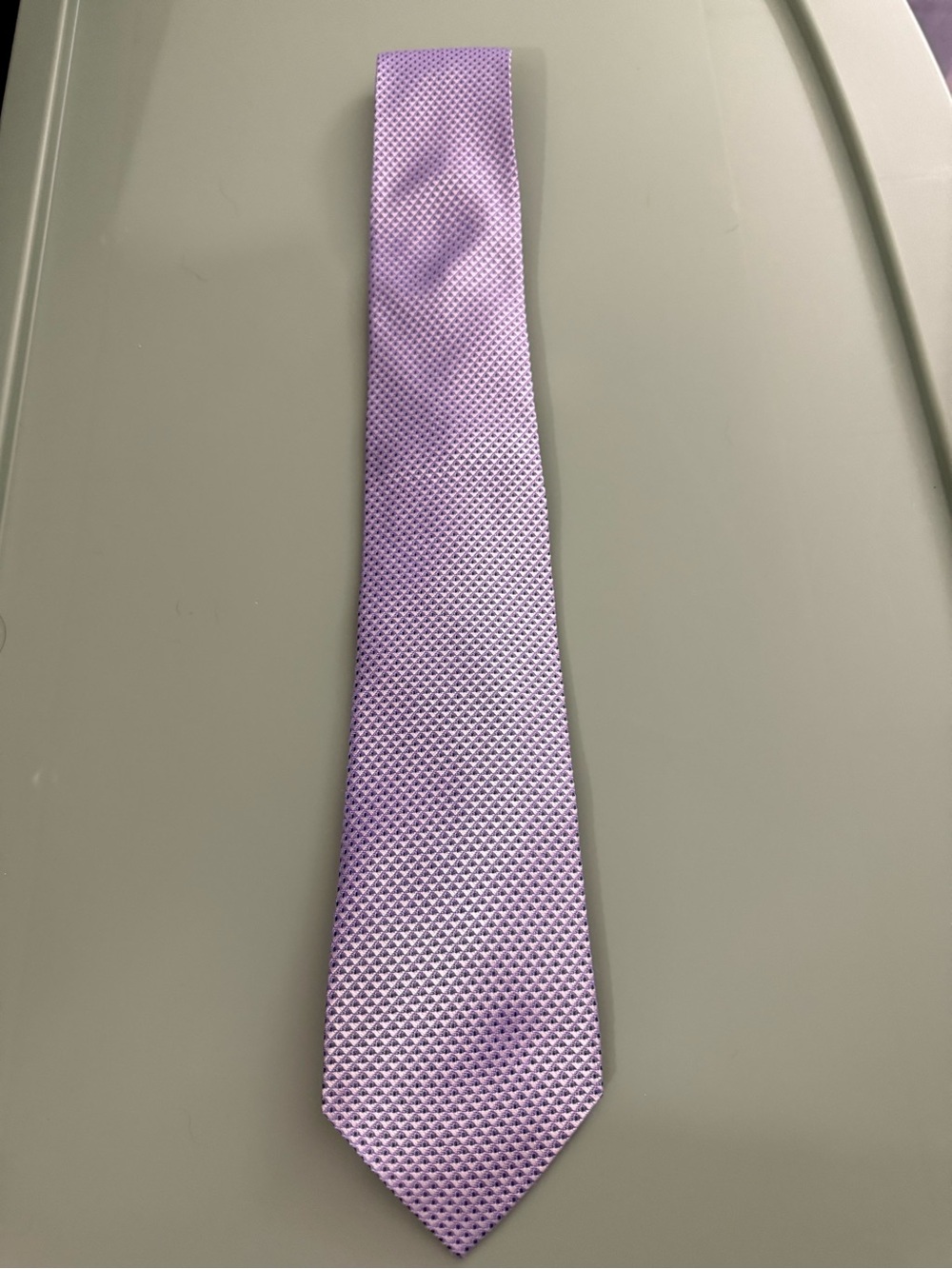Boss Lavender Textured Silk Tie
